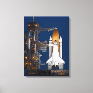 STS-135 Nuit Avant Lancer Toile Enveloppée
