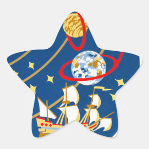 STS-30 Atlantis and Magellan Star Sticker