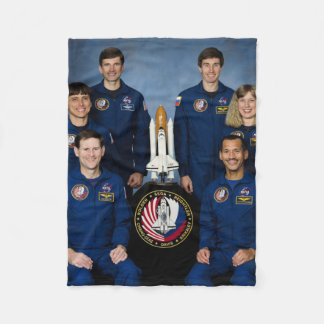STS-60 MISSION CREW   FLEECE BLANKET