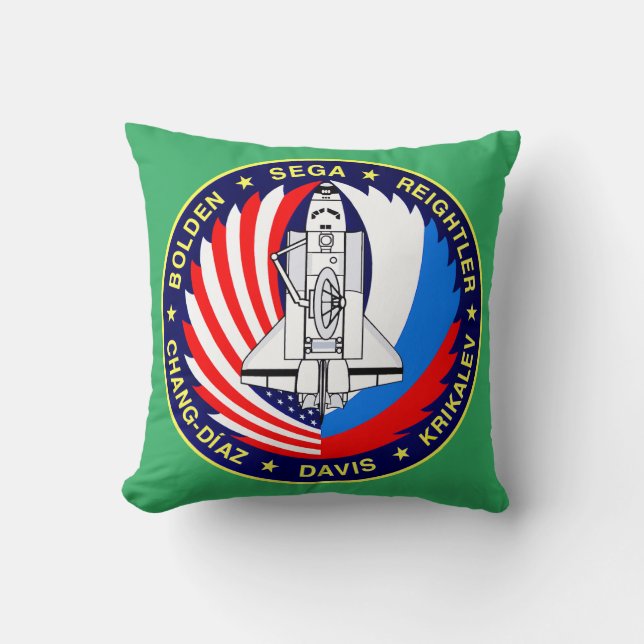 STS-60 MISSION PATCH THROW PILLOW (Front)