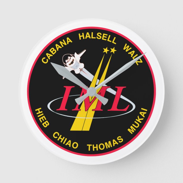 STS-65 Mission Insignia   Round Clock (Front)