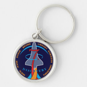 STS-95 Space Shuttle Discovery Mission Patch Logo Keychain
