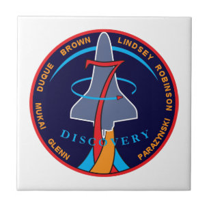 STS-95 Space Shuttle Discovery Mission Patch Logo Tile