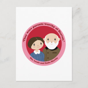 Sts. Louis and Zelie Martin Postcard