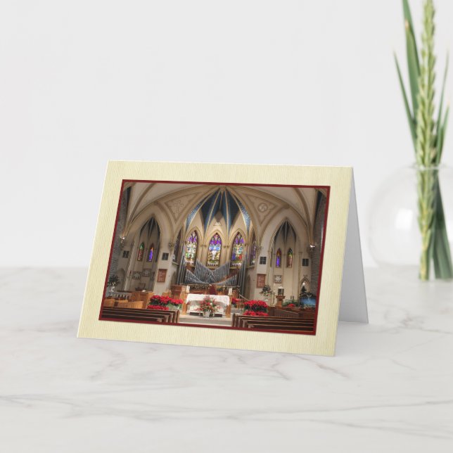 Sts. Peter and Paul Beautiful Sanctuary Christmas Holiday Card (Front)