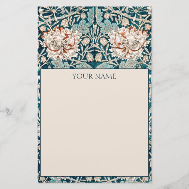 STSTIONERY : WILLIAM MORRIS : HONEYSUCKLE STATIONERY (Front)