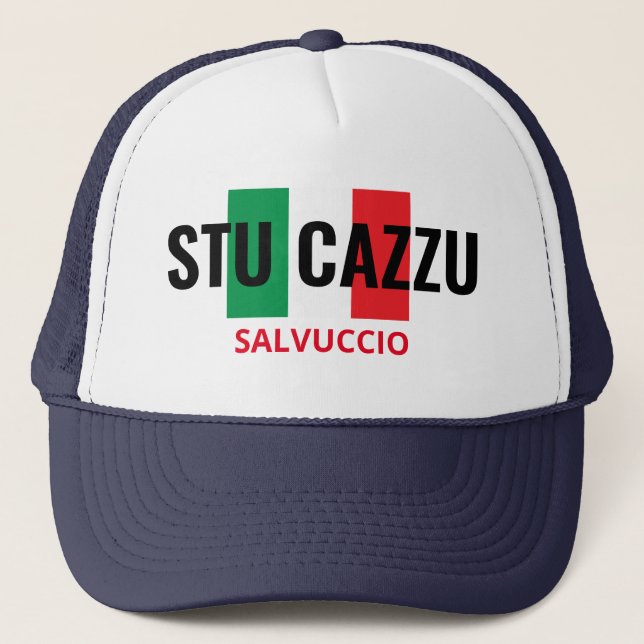Stu Cazzu Personalized Trucker Hat (Front)