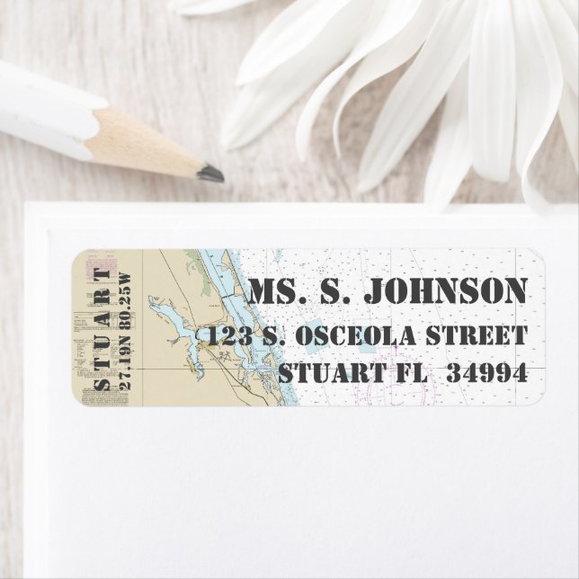 Stuart FL Home Port Nautical Navigation Chart (Insitu)