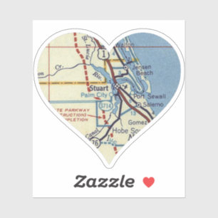 Stuart FL Vintage Map