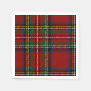 Stuart Plaid Tartan Christmas Napkin