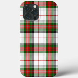 Stuart / Stewart Red Green White Plaid iPhone 13 Pro Max Case