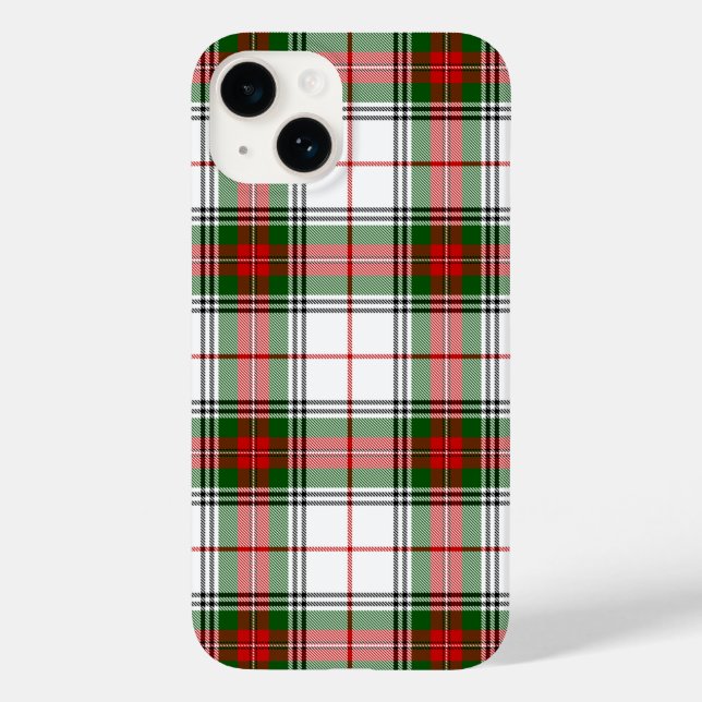 Stuart / Stewart Red Green White Plaid Case-Mate iPhone Case (Back)
