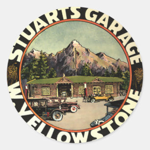 Stuart's Garage Yellowstone Classic Round Sticker