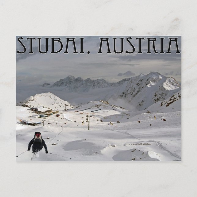 Stubai Glacier Postcard (Front)