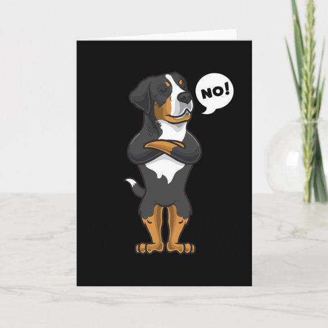 Stubborn Appenzeller Sennenhund Card (Front)