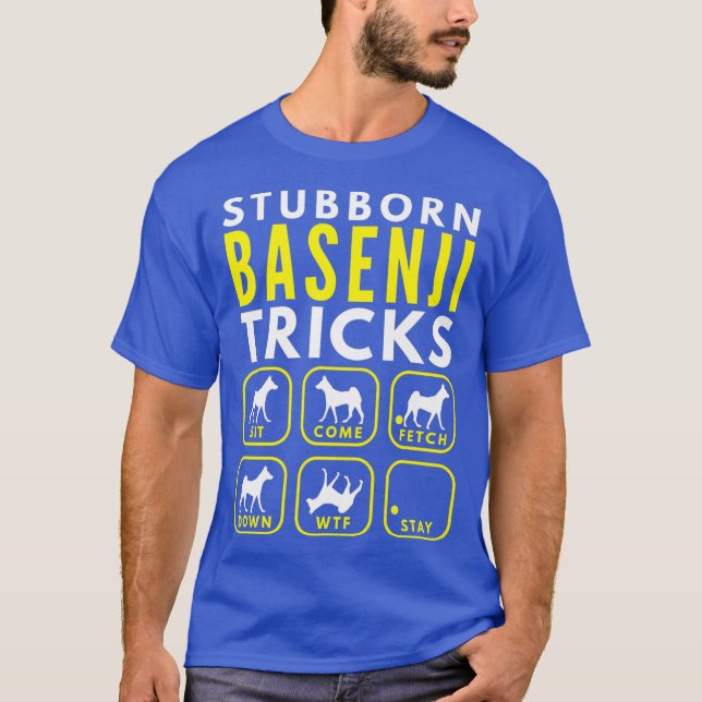 Stubborn Basenji Tricks - Dog Training Premium T-Shirt (Front)