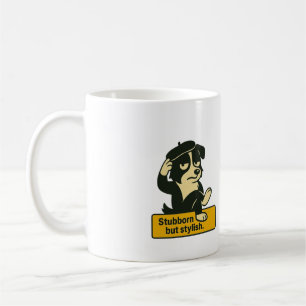 "Stubborn but Stylish" Mug – Funny Border Collie 