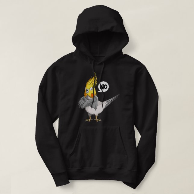 Stubborn Cockatiel Bird Lovers Kids Women Premium Hoodie (Design Front)