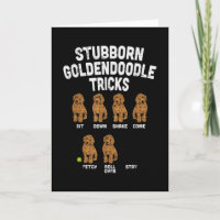 Stubborn Goldendoodle Tricks Funny Dog Trainer Mom