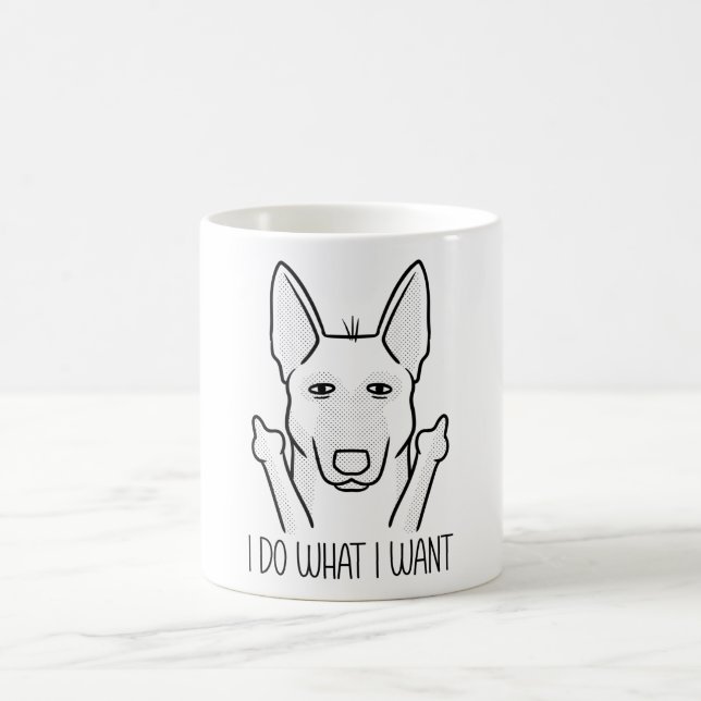 Stubborn Malinois Dog Belgian Shepherd Dog Coffee Mug (Center)