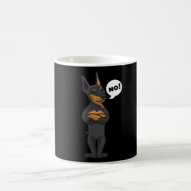 Stubborn Miniature Pinscher Coffee Mug (Center)