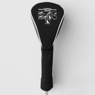 Stubborn Miniature Schnauzer Tricks Golf Head Cover