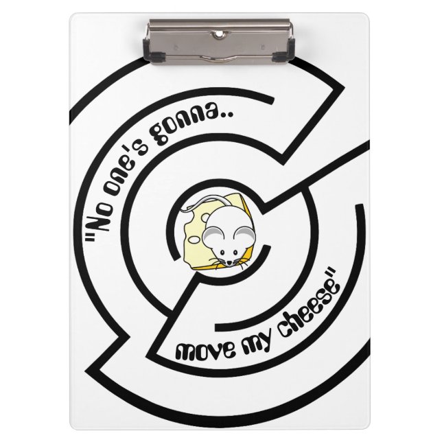 Stubborn Mouse Cheese Maze Clipboard (Front)