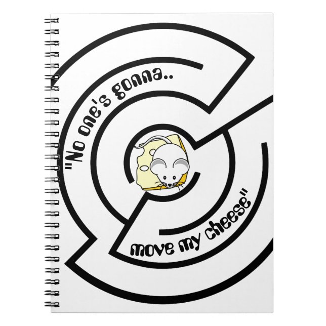 Stubborn Mouse Cheese Maze Notebook (Front)