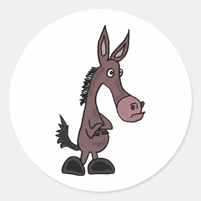 Stubborn Mule or Donkey Stickers (Front)