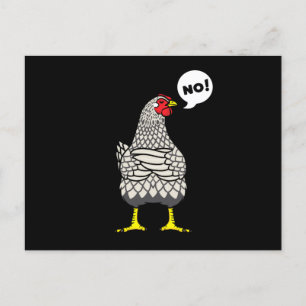Stubborn Wyandotte Chicken Postcard