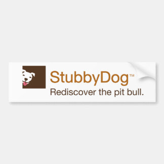 StubbyDog bumper sticker