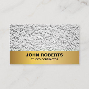 Stucco Business Card Plastering Service
