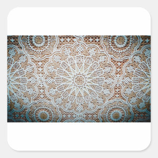 stucco-ceiling pattern square sticker