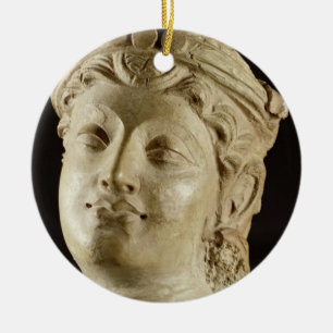 Stucco head, Gandhara, 4th century AD Ceramic Ornament