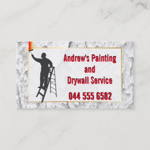 Stucco Painting Service Colourful Budget Value New Business Card