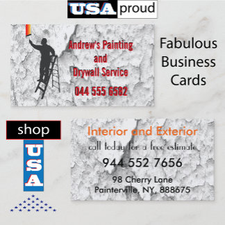 Stucco Painting Service 🛠️ Handyman Home Repair Business Card