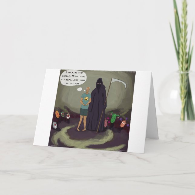 Stuck In The Middle W/Grim Reaper Funny Card (Front)