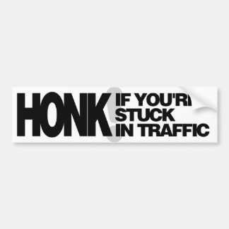 Stuck in Traffic (black) Bumper Sticker