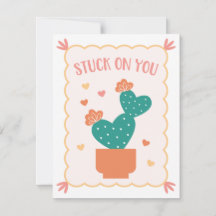 "Stuck On You" Valentine's Day Card