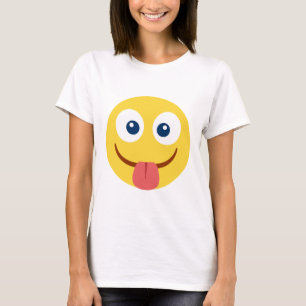 Stuck Out Tongue Emoji T-Shirt