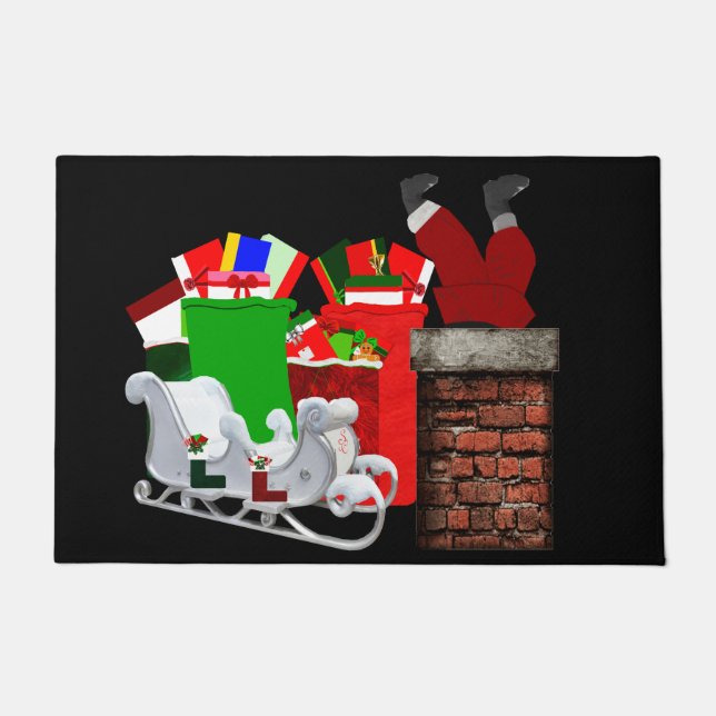 Stuck Santa Doormat  (Front)