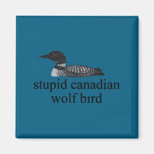 Stud Canadian Wolf Bird Lgbt Hockey  Magnet