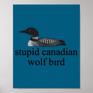 Stud Canadian Wolf Bird Lgbt Hockey  Poster
