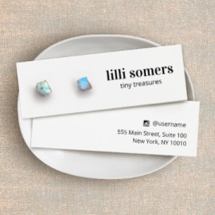 Stud Earring Jewelry Plain Display Card