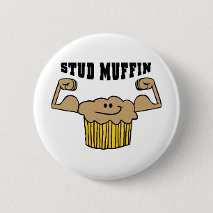 Stud Muffin 2 Inch Round Button