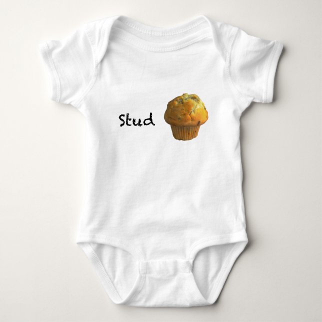 Stud Muffin Baby Bodysuit (Front)