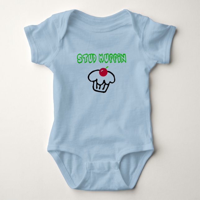 Stud Muffin Baby Bodysuit (Front)