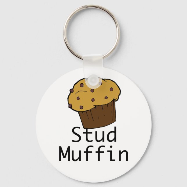 Stud Muffin Boy Keychain (Front)