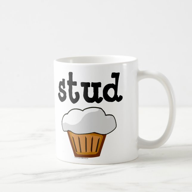 Stud Muffin, Cute Funny Baked Good Coffee Mug (Right)