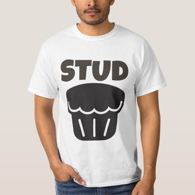 STUD MUFFIN FUNNY MENS T-SHIRTS (Devant)